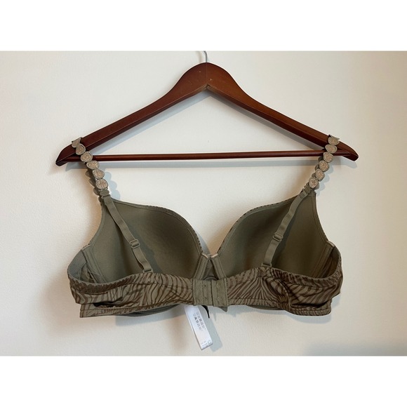 Marie Jo L'Aventure Tom Animal Print Bra Green  Size UK 38C EU 85 France 100 - Picture 2 of 3